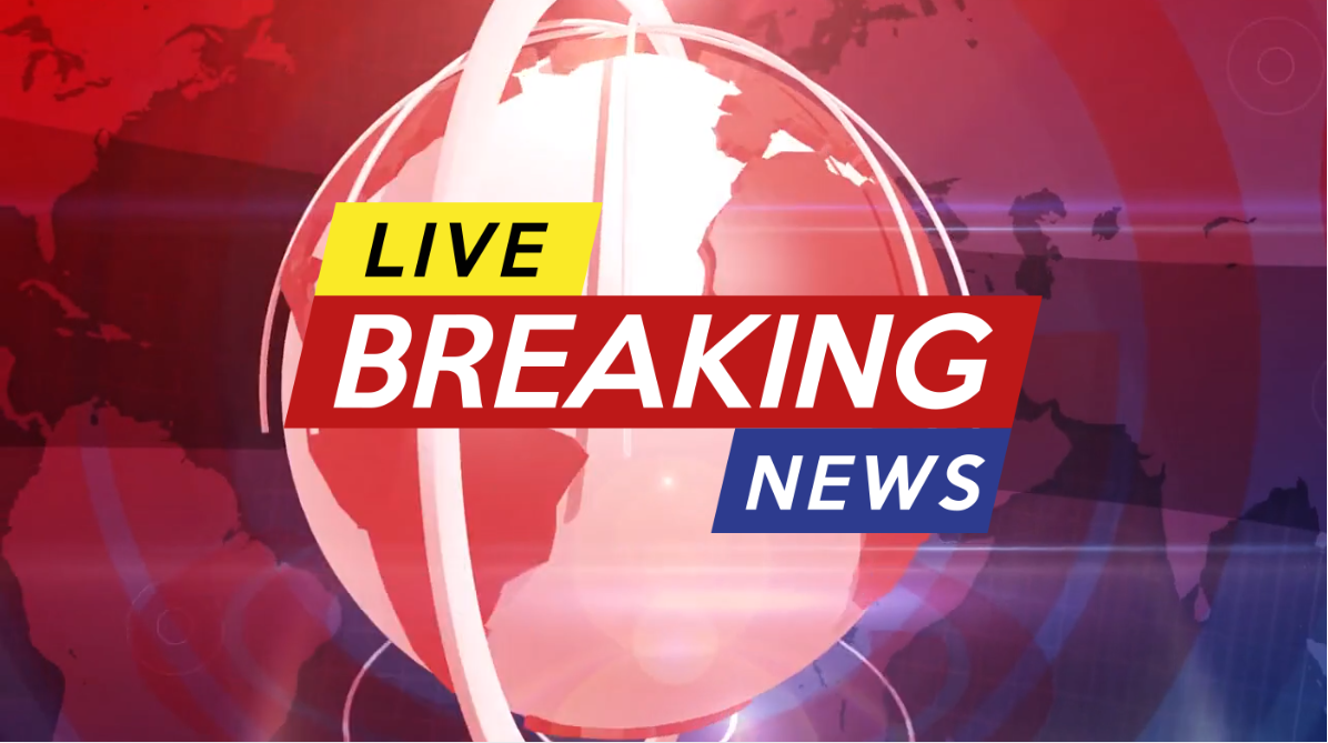 Screenshot showing breaking news intro for latest news videos