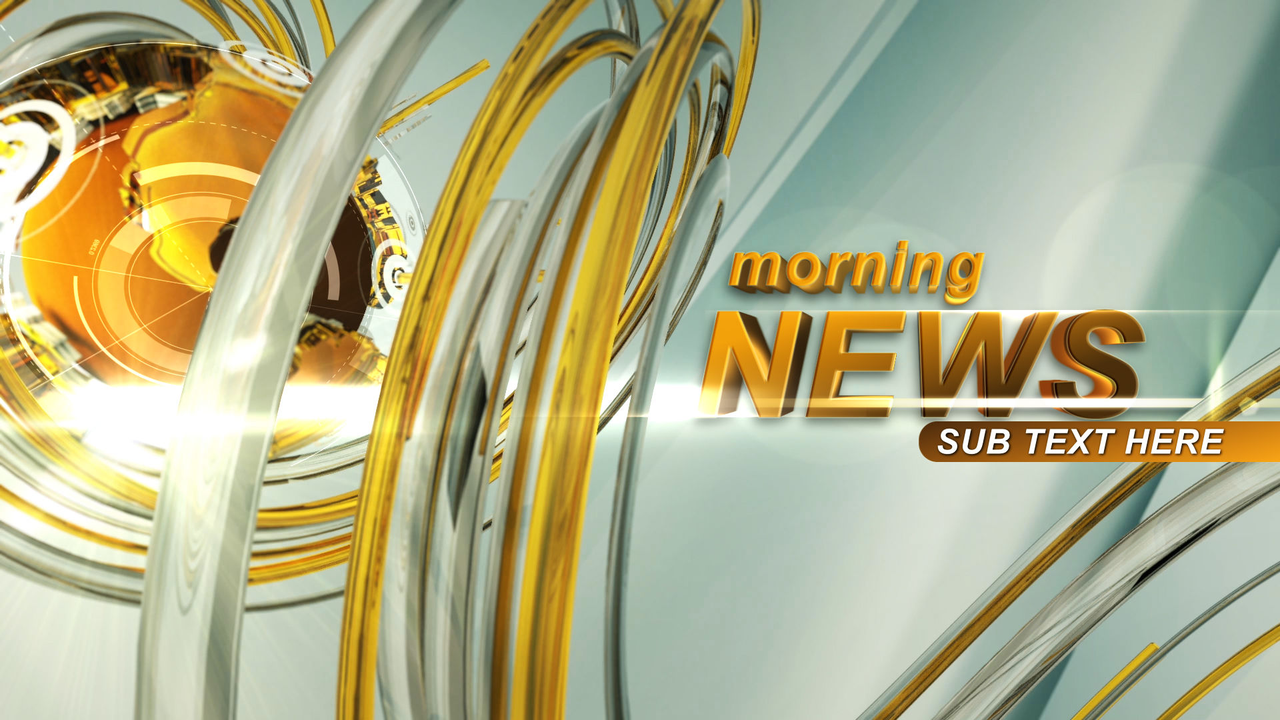 Screenshot showing morning show intro video with appealing and comfortable nature