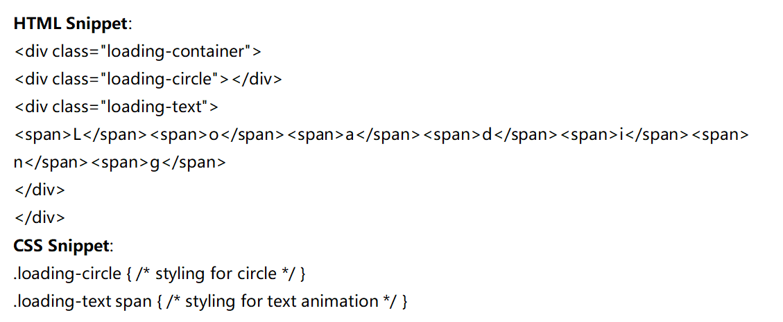 Example code implementation