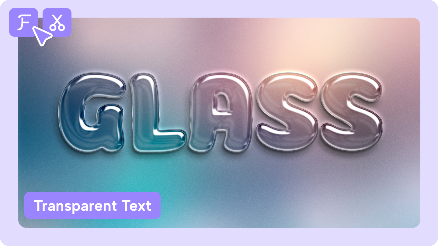 transparent text generator