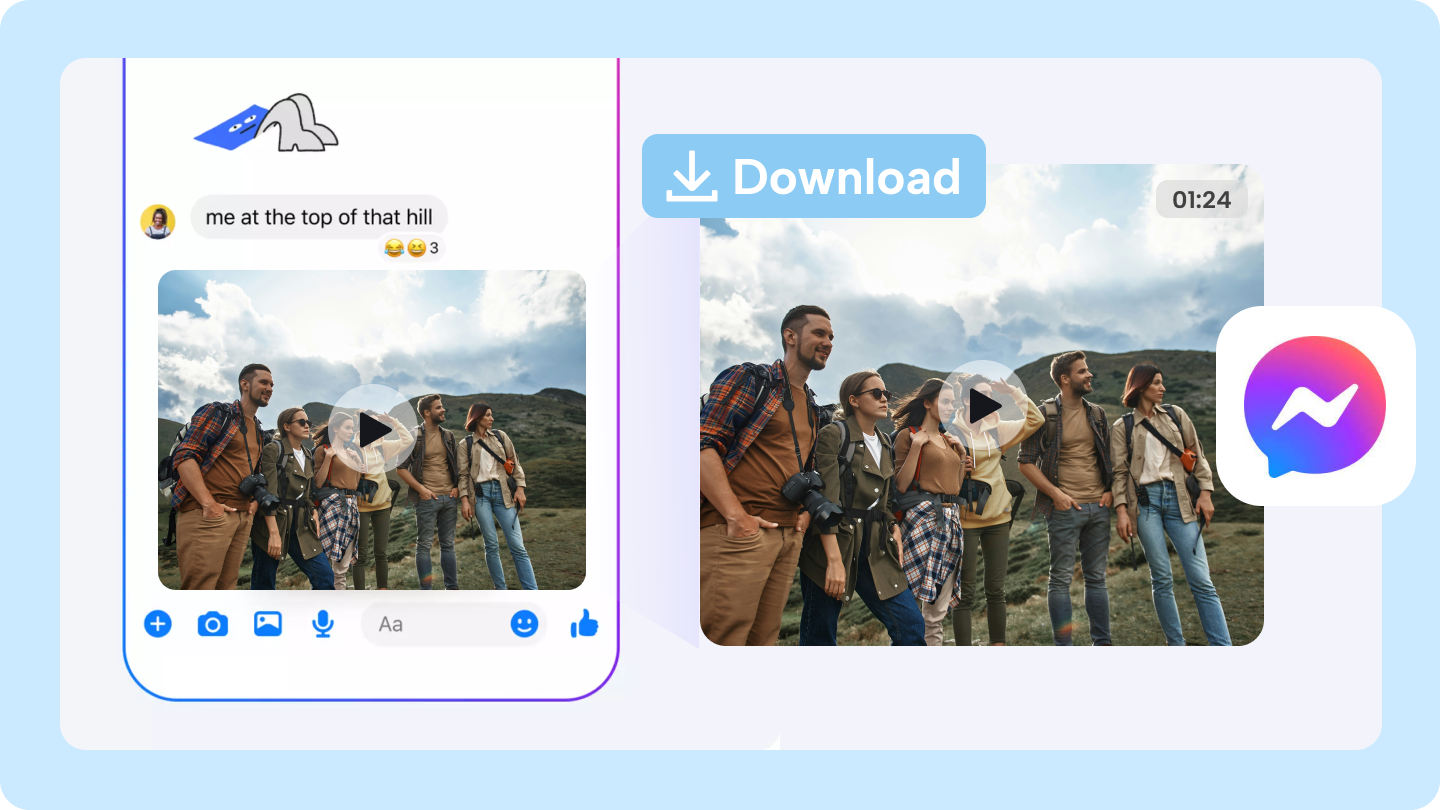 download a video from messenger