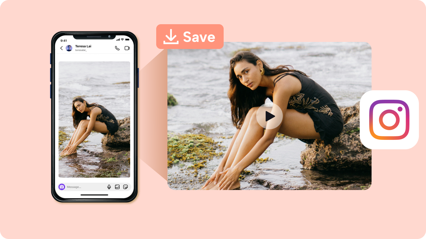 how to save a video from instagram direct message