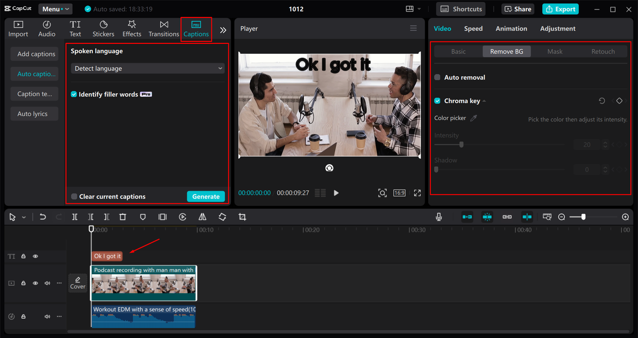 Using AI and advanced features to edit video in the CapCut desktop video editor