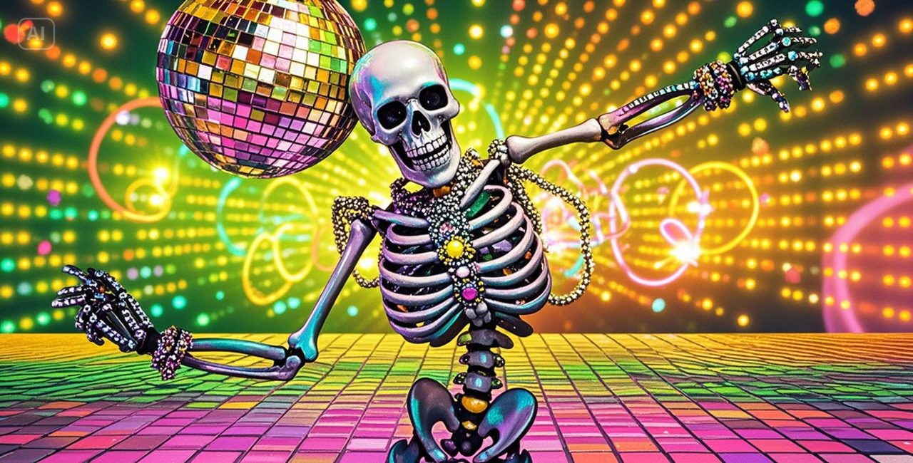 dancing skeleton meme