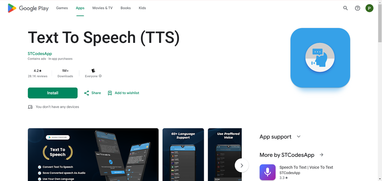 Google Text-to-Speech