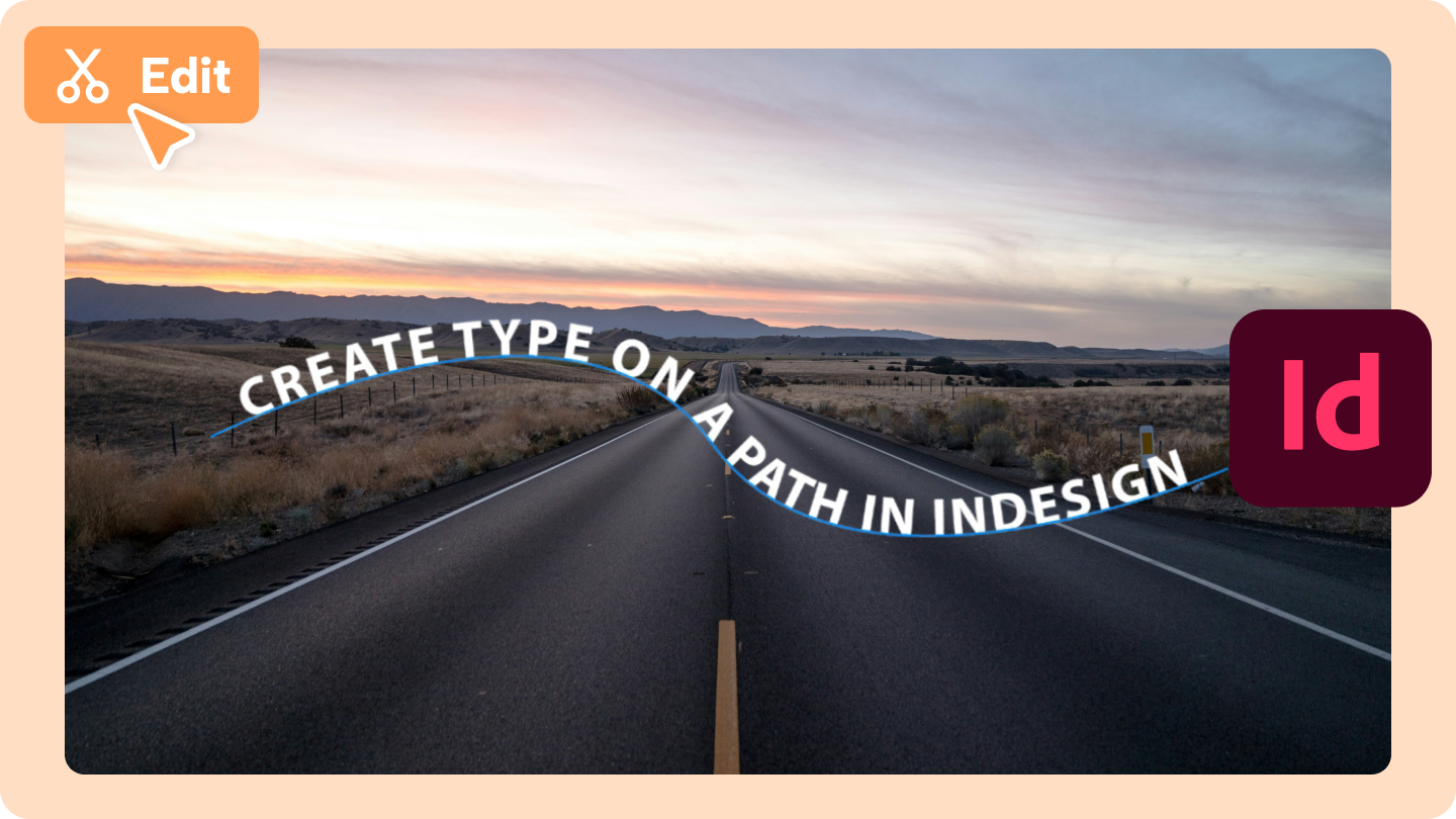 type on a path Indesign 