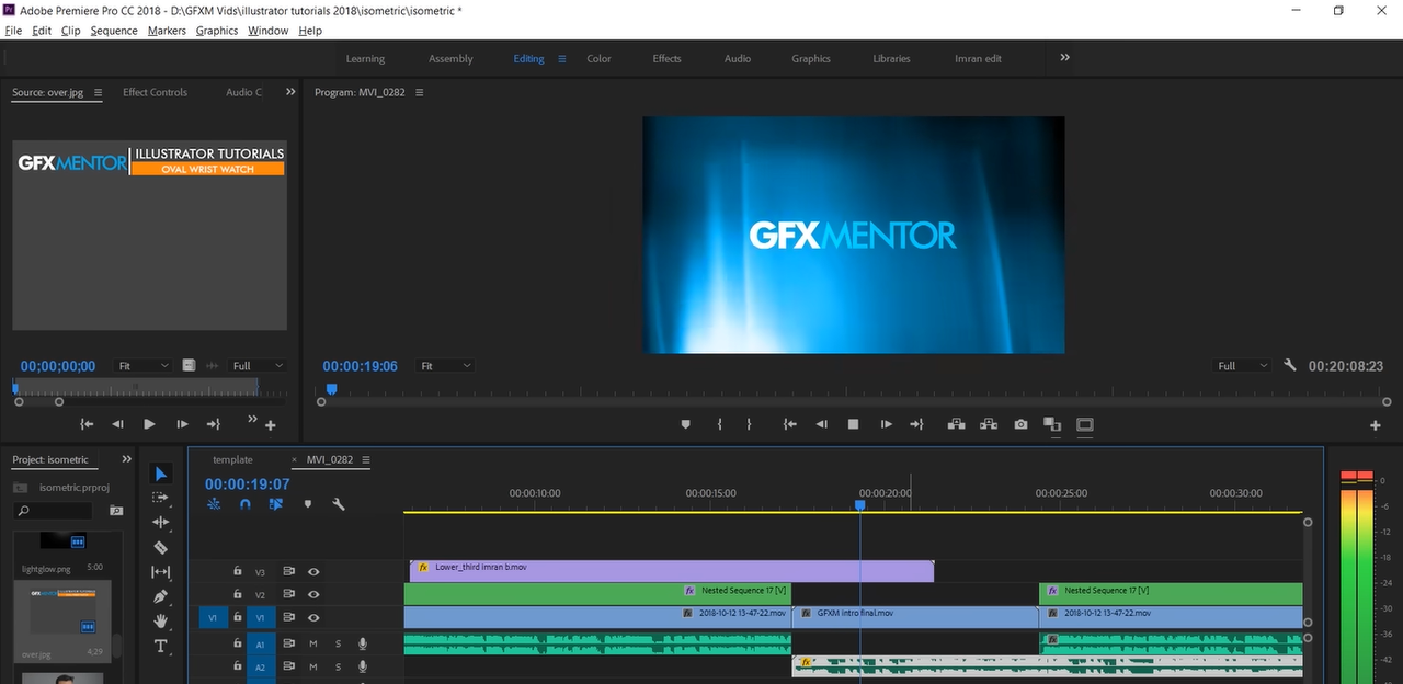 Interface of Adobe Premiere Pro - a standout InShot alternative for Mac and Windows users