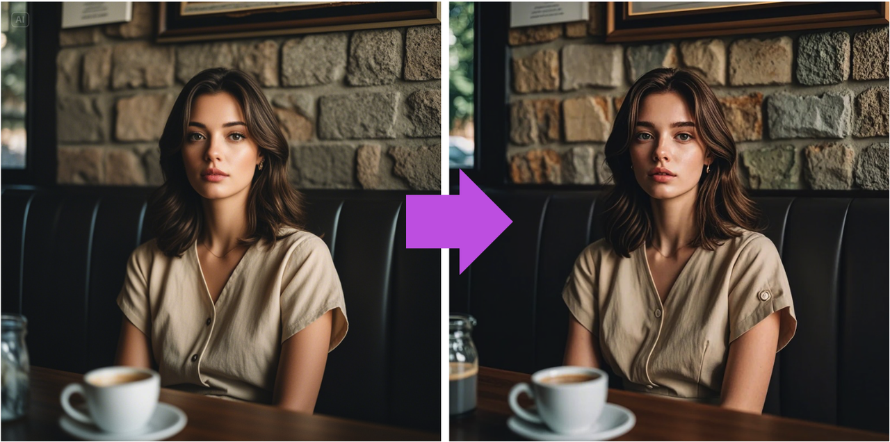 Improve features with Retouch 