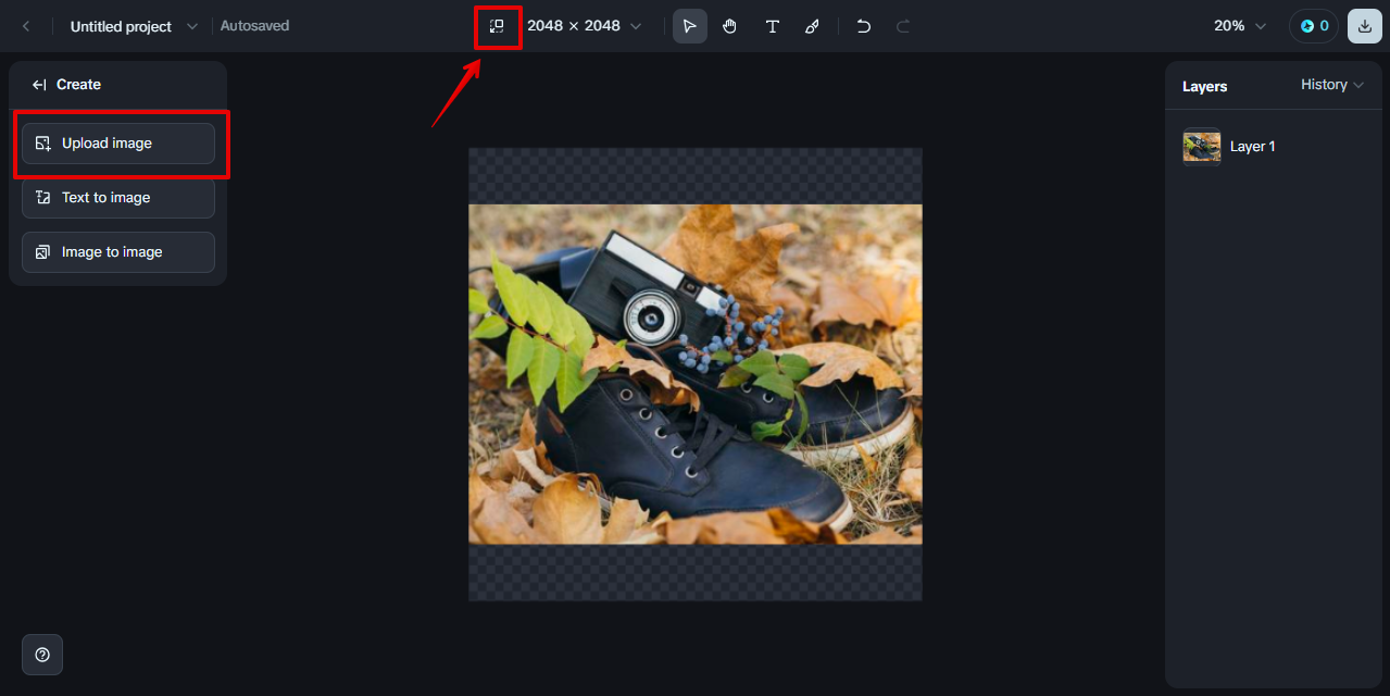 importing image for zoom 