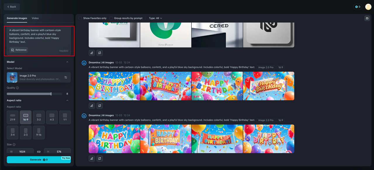 Write your banner background birthday prompt