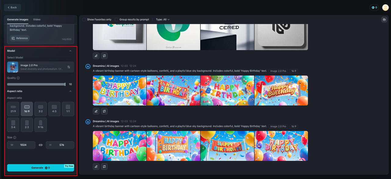 Generate a background happy birthday banner