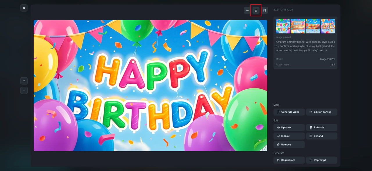 Download your birthday banner