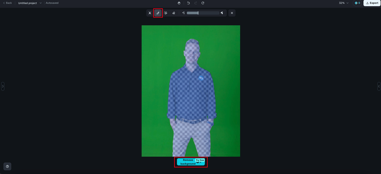 Green screen picture editor free with Dreamina