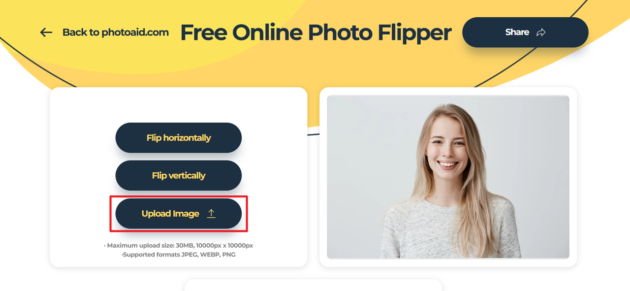 flip image horizontally online