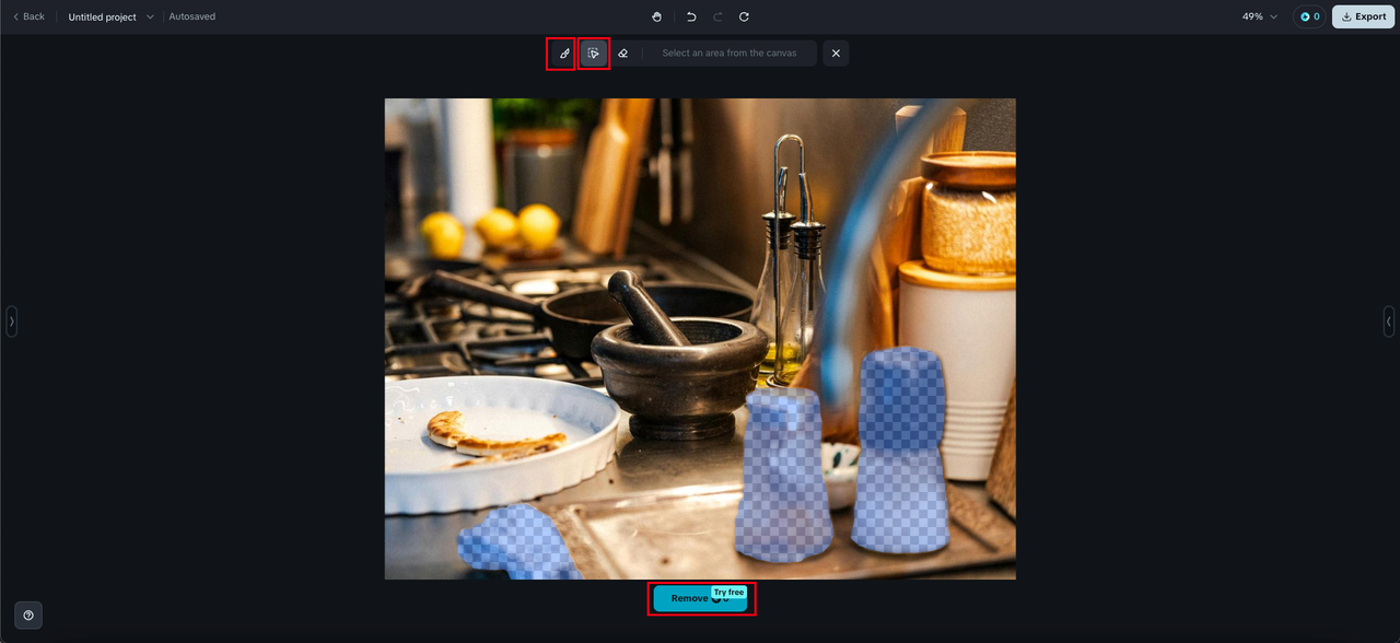 Remove things from photos AI