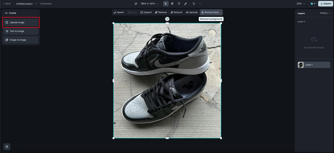 Upload your product image