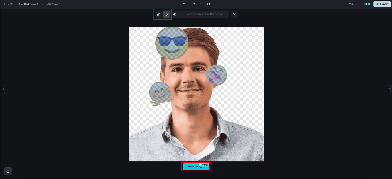 remove emoji from face online