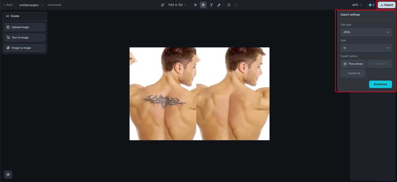 remove tattoo from photo online free with AI