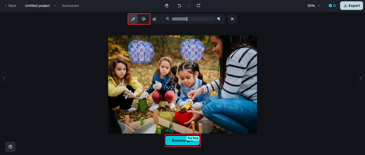 remove sticker from photo