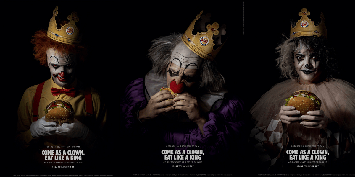 Image showing Burger King ad - one of the well-known advertisements