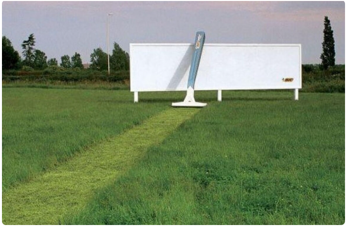 Image showing best ad idea of BIC on billboards