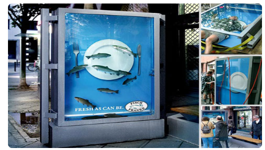 Image showing ad project idea by Aquarium for bus stop