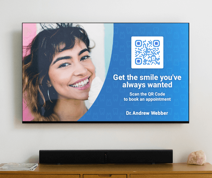 Image showing unique advertising idea through QR codes