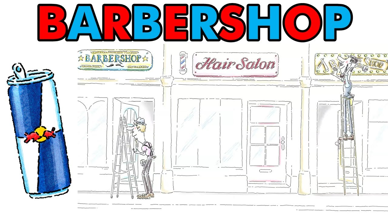 Image showing Red Bull Barber Shop ad - best advertisements of all time