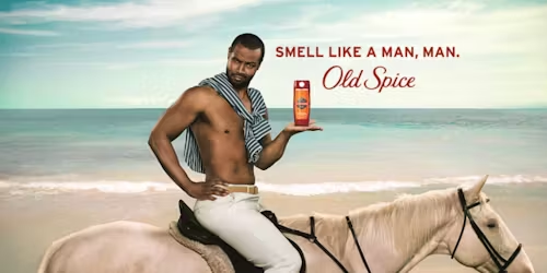 Creative product advertisement for Old Spice