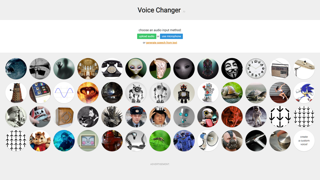 Voice Changer.io is an easy-to-use online radio voice changer