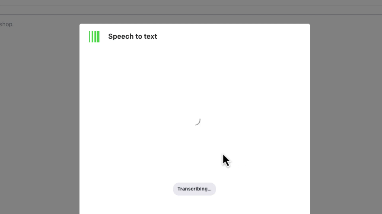 Generating text from voice using the Whisper AI voice tool