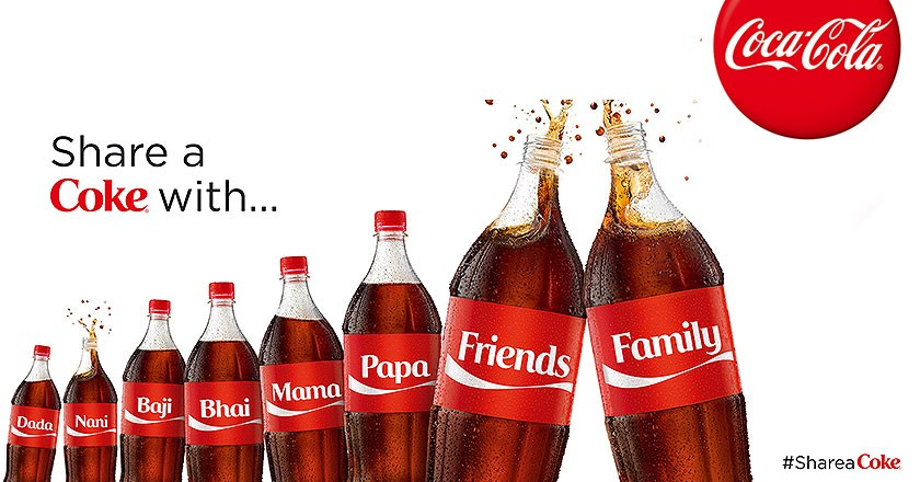 Coca-Cola – Share a Coke  - the most effective advertising campaigns