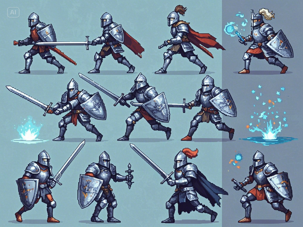 fantasy RPG sprite sheet