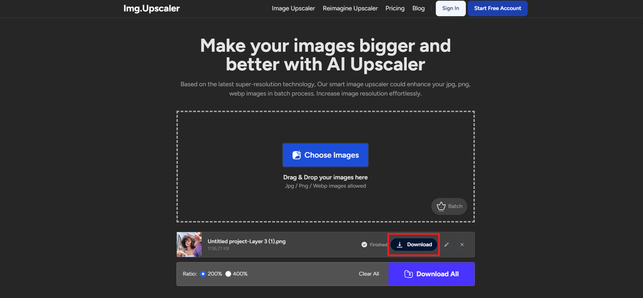 upscale free online with picture upscaler