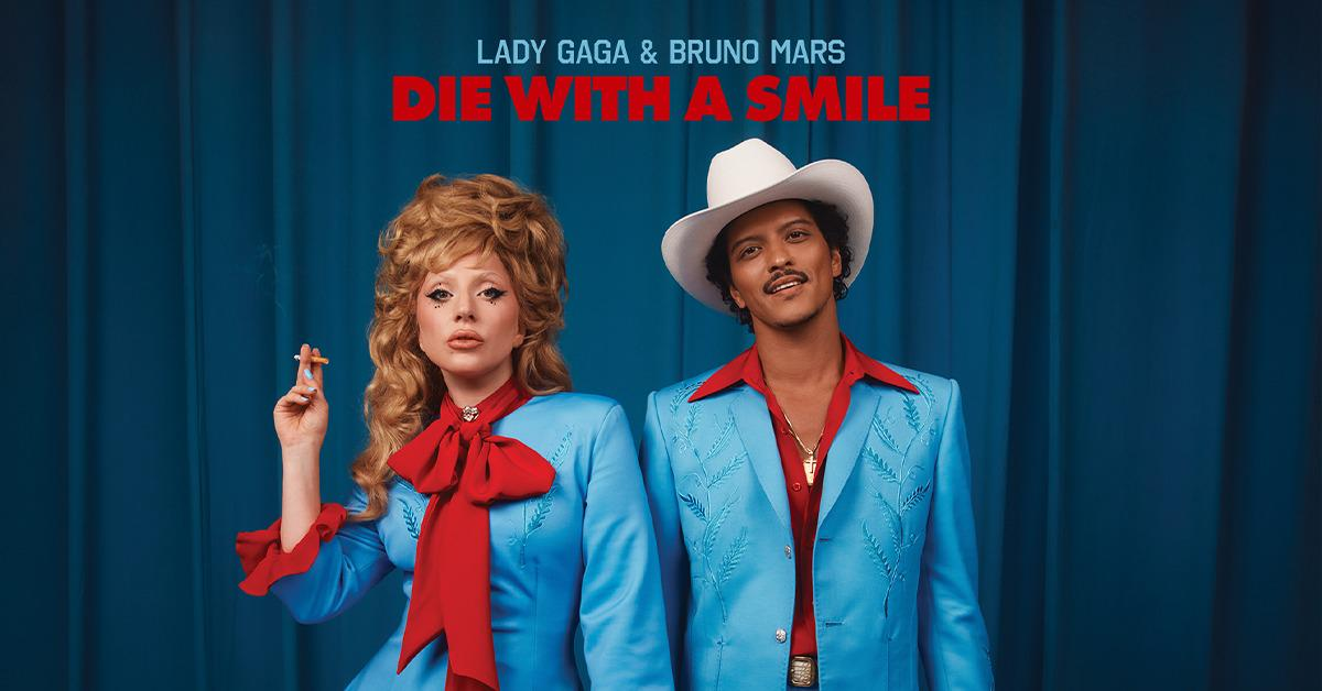 Trending Music YouTube Video-  Lady Gaga, Bruno Mars - Die With A Smile (Official Music Video)