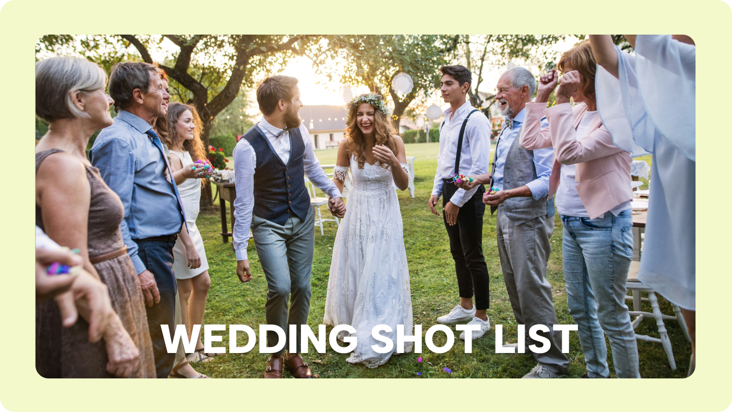 wedding shot list