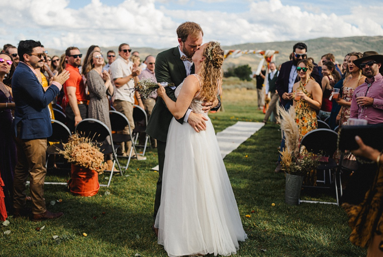 Photograph the bride and groom together, as a newly married couple.