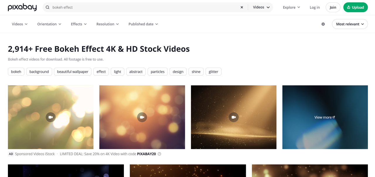 Free bokeh effect 4K & HD stock videos at Pixabay