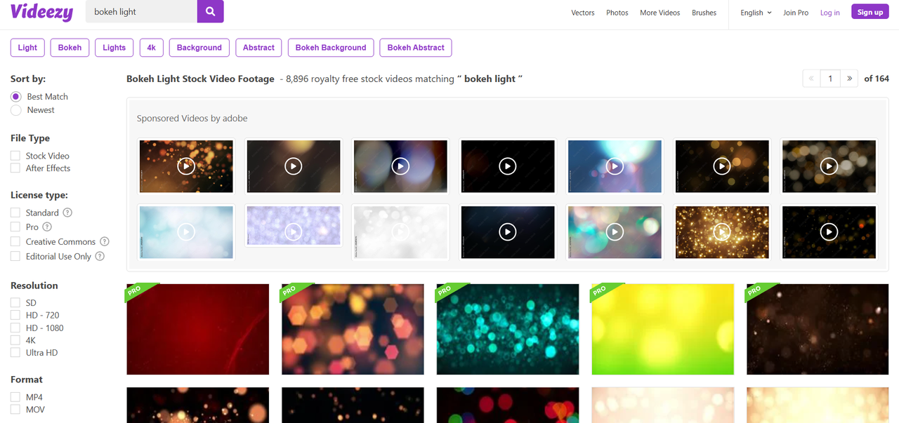 Bokeh light images on Videezy