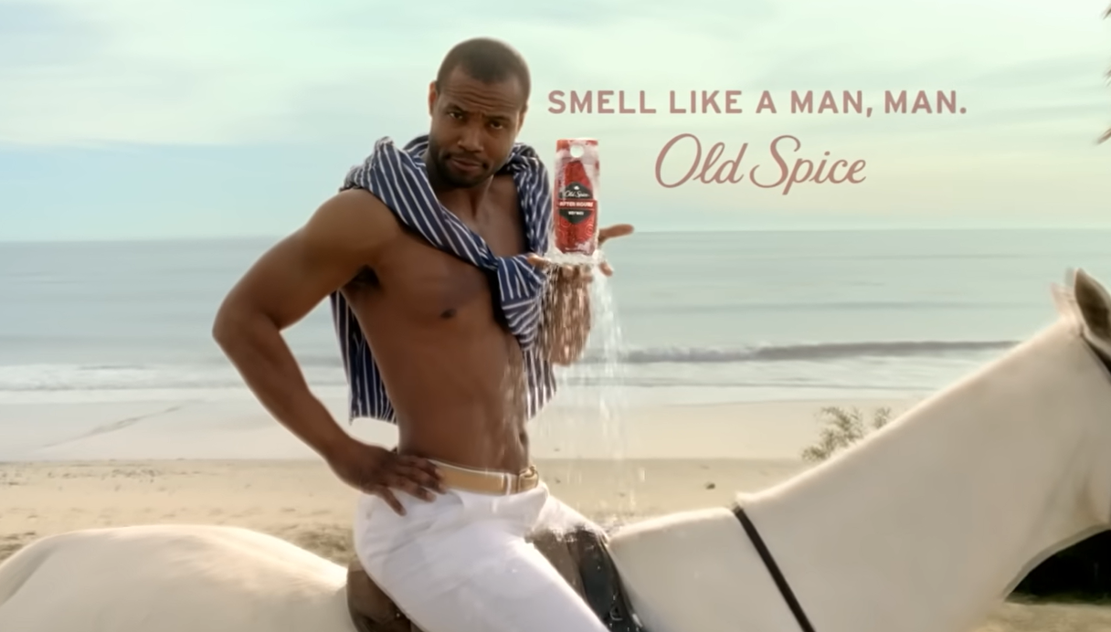 Image showing unique advertising example of Old Spice