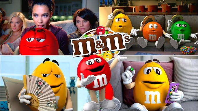 Funny ad poster of M&M with witty slogan