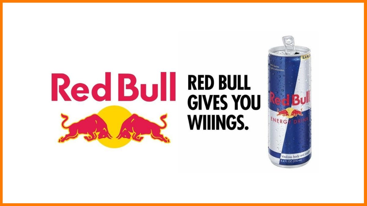 Red Bull advertisement with quotation