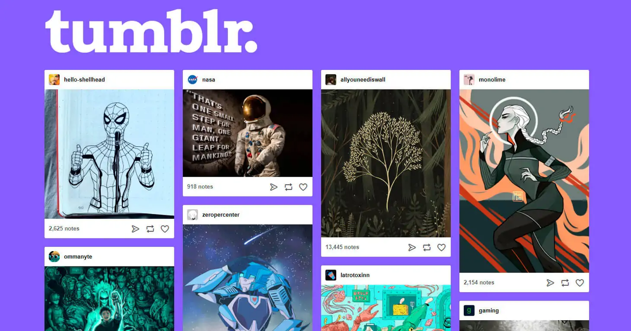 A viewer-friendly example of an online advertisement sample for Tumblr