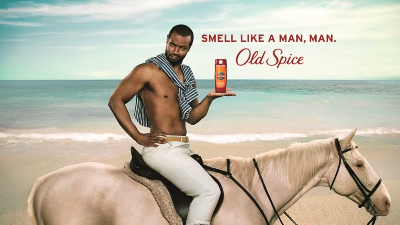 Old Spice advertisement- one of the famous TV ads