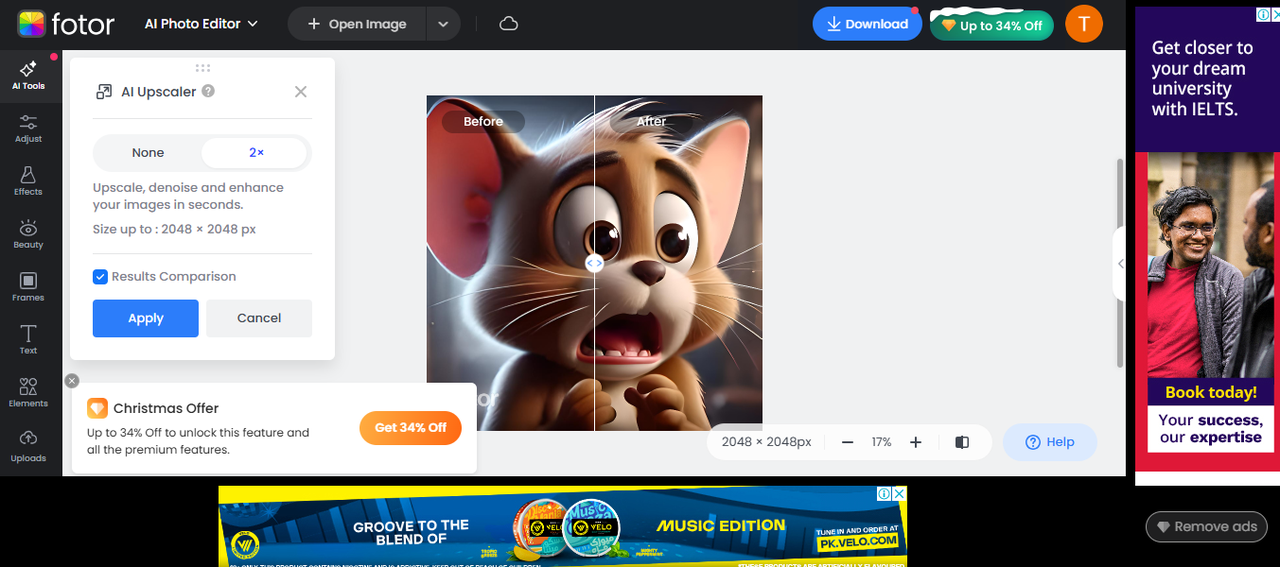 Fotor AI Upscaler