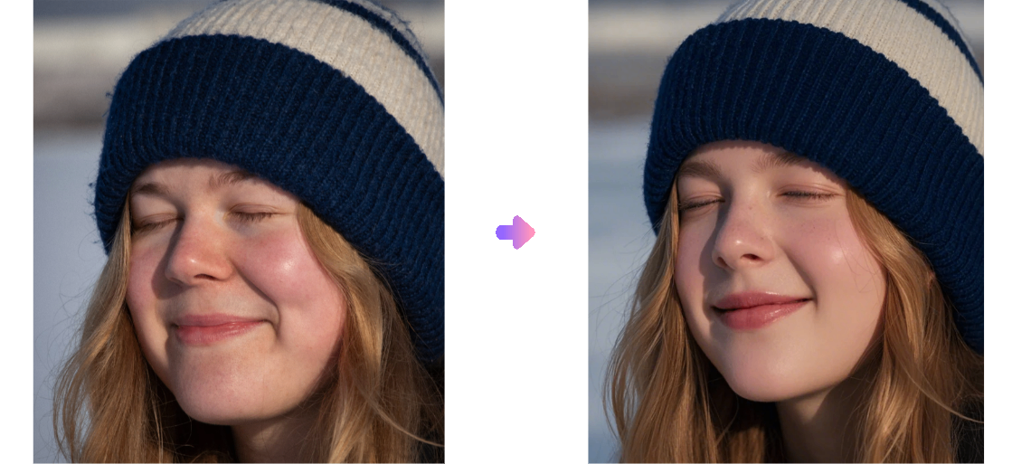 One-click retouching