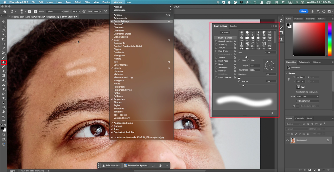 photoshop soften skin