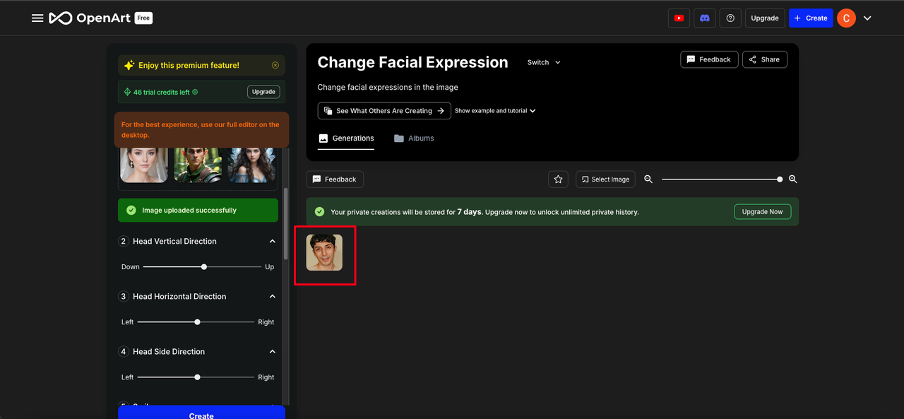 change face emotion online