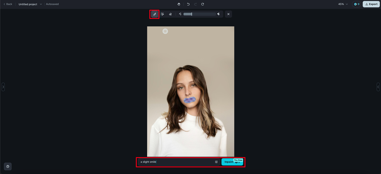 Change facial expression using the AI photo expression changer online