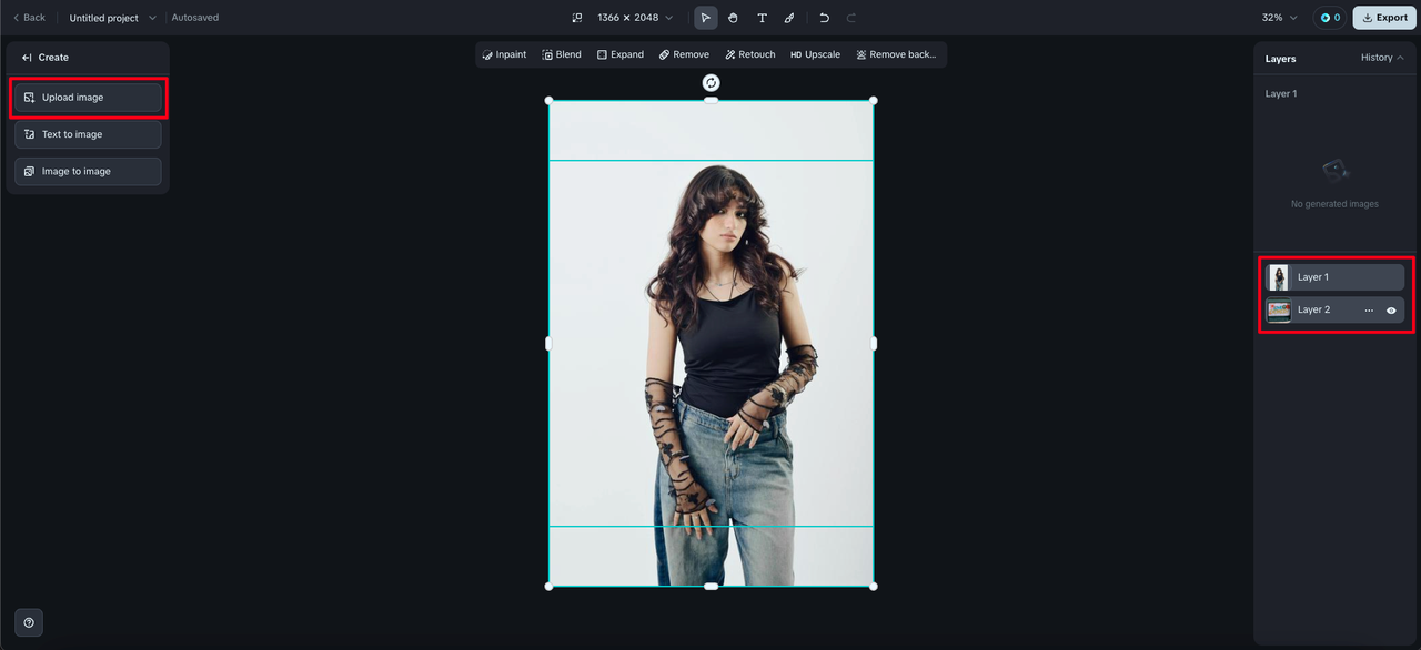 AI photo mixer free online